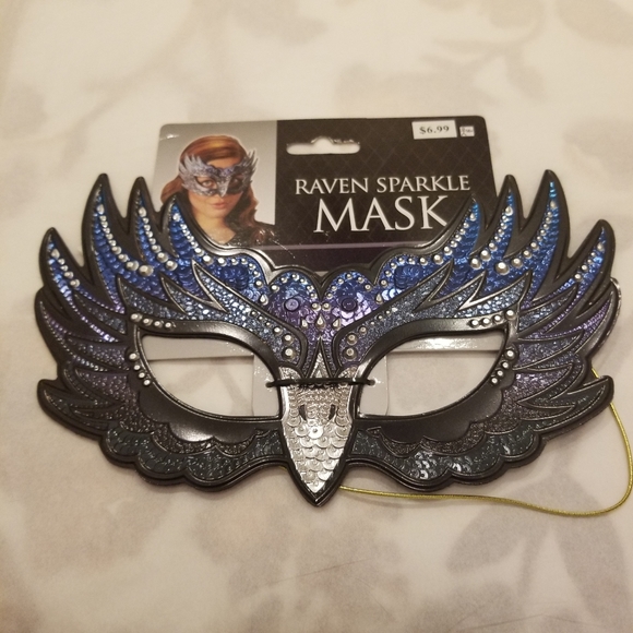 elope Accessories Elope Raven Sparkle Mask Poshmark